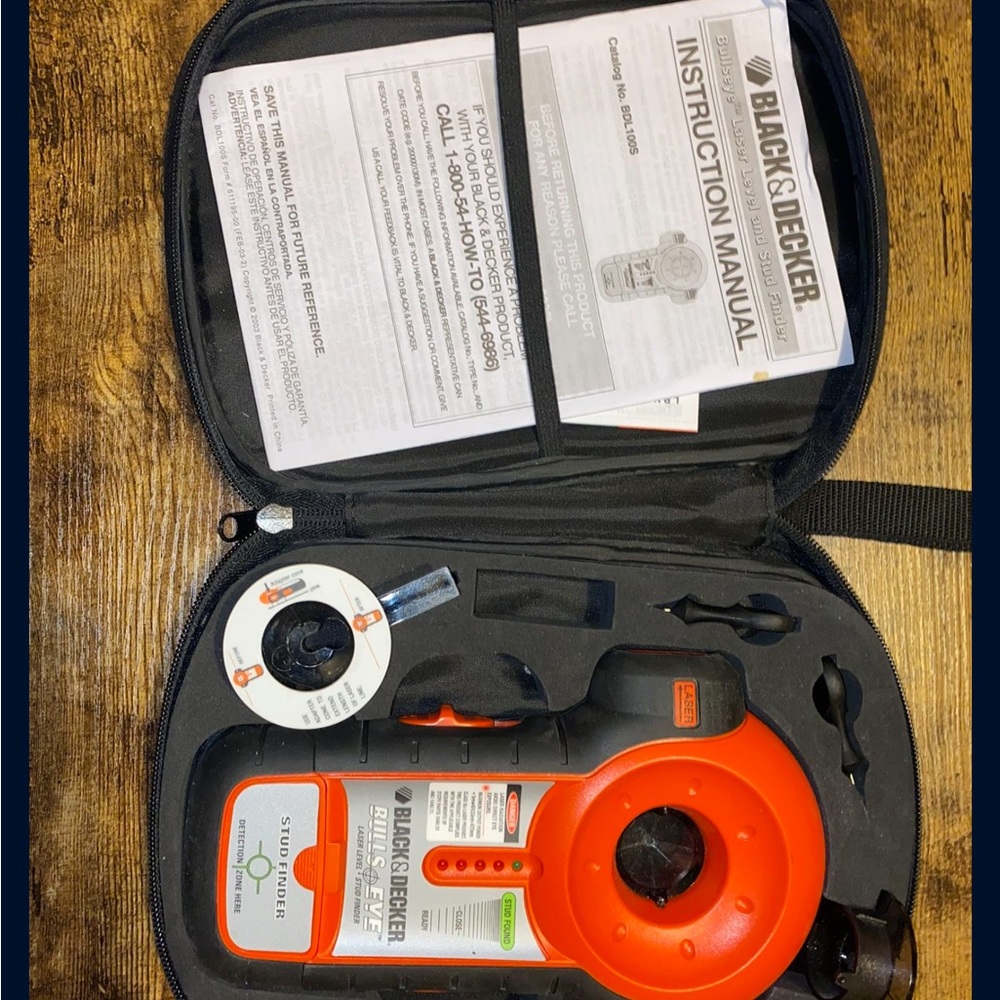 Black and decker laser stud Finder